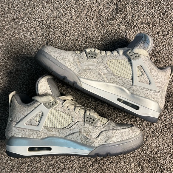 Nike | Shoes | Mens Nike Air Jordan Retro Iv 4 Laser | Poshmark